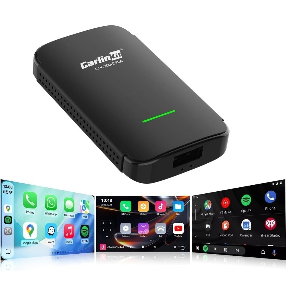 Carlinkit Wireless CarPlay & Android Auto Adapter CP2A PRO 3-in-1 Android(2+16G)